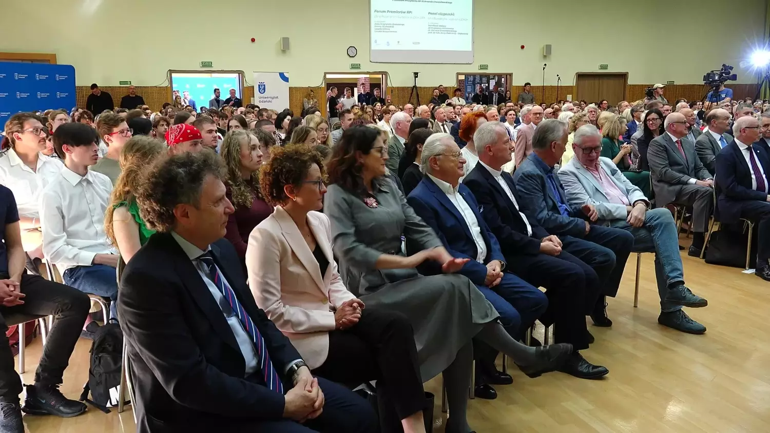 Aleksander Kwaśniewski na konferencji na Uniwersytecie Gdańskim