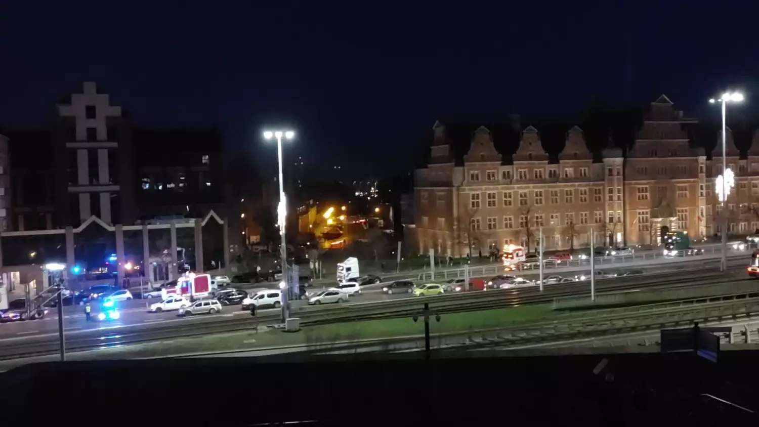 Świąteczny konwój ciężarówek w Gdańsku