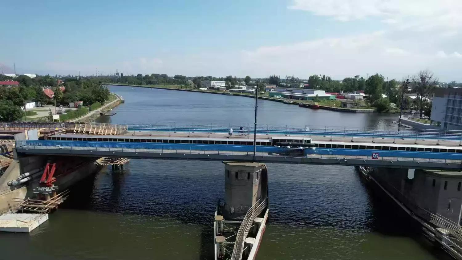 Most Siennicki w Gdańsku znów otwarty dla pieszych i rowerów