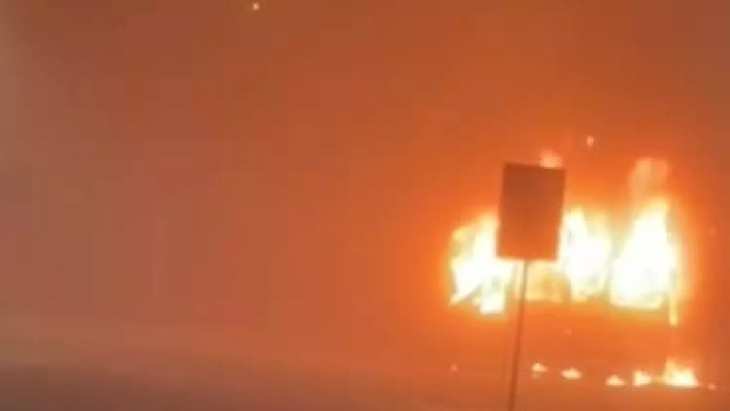 Pożar kampera w centrum Ustki