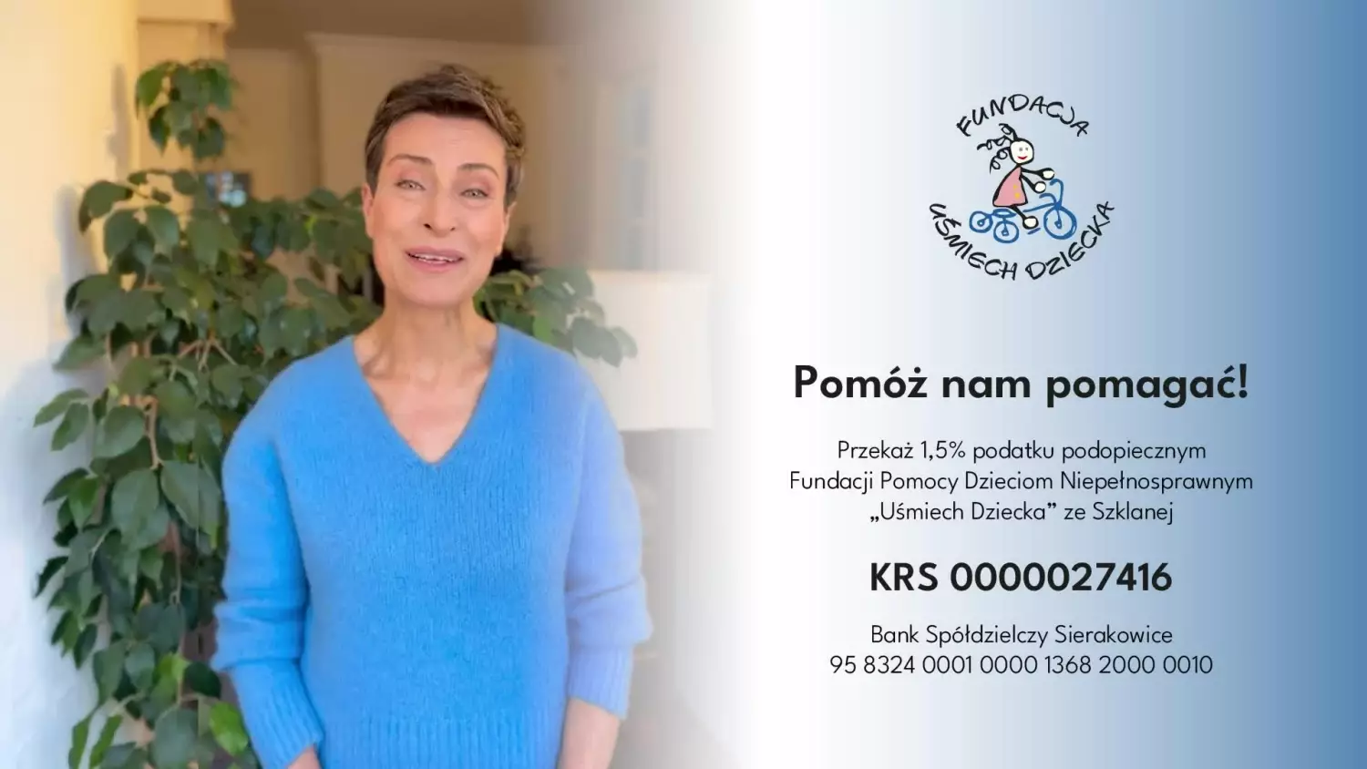 Przekaż 1,5% Fundacji „Uśmiech Dziecka” ze Szklanej