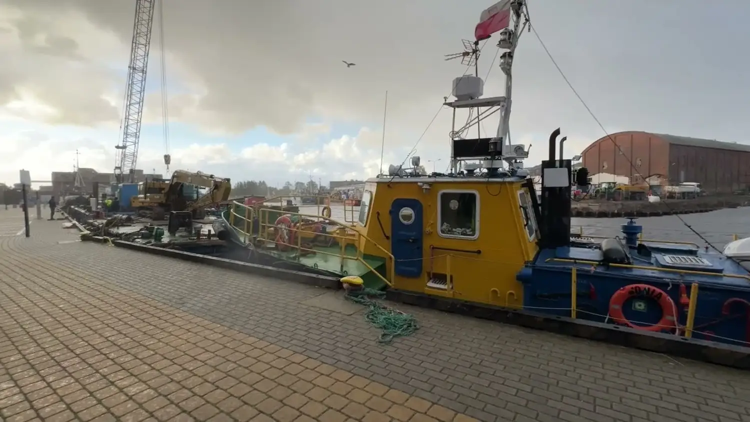 Potężny sztorm uderzył w port w Ustce